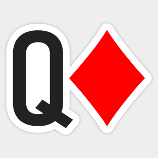 Queen of Diamonds Sticker